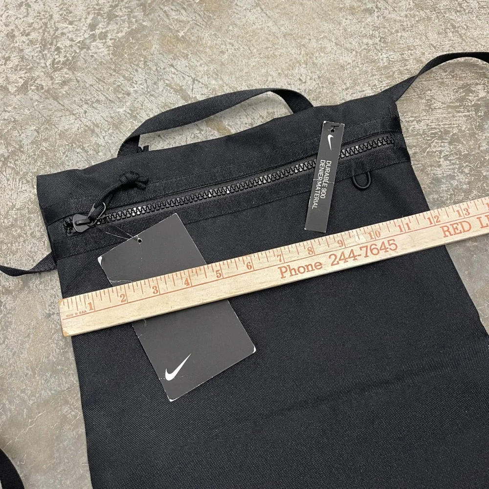 Nike Black 900 Denier Durable Drawstring Backpack Bag BA6146-010 NEW